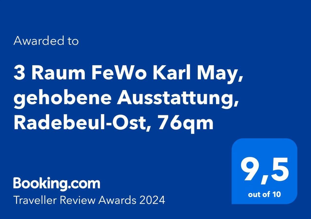 3 Raum Fewo Karl May, Gehobene Ausstattung, Radebeul-Ost, 76Qm Ngoại thất bức ảnh